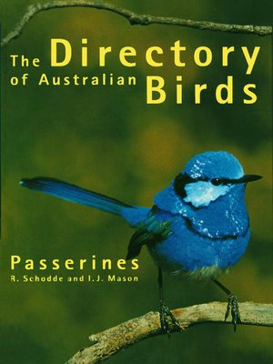 cover image of Directory of Australian Birds